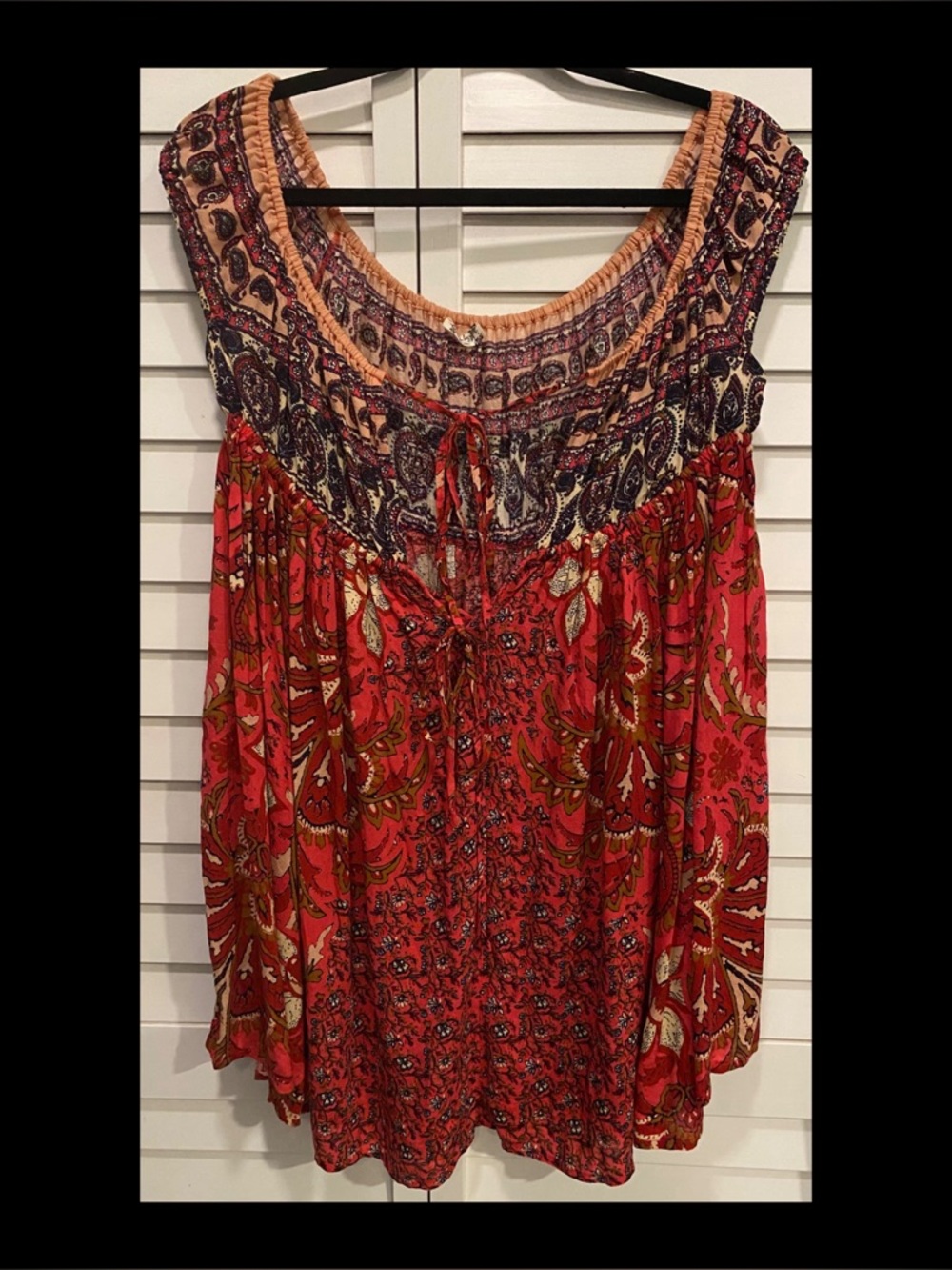 Free People Boho Peasant Tunic Top Like New